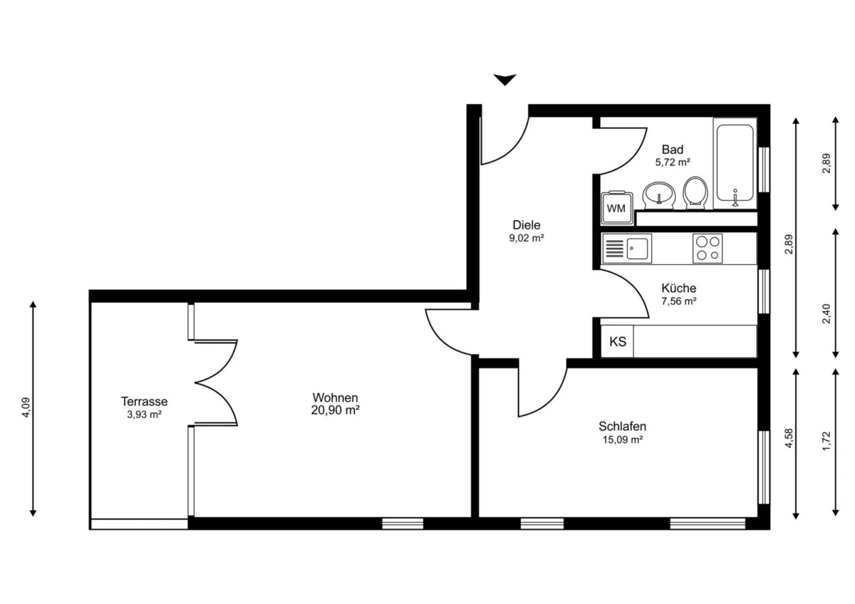 Grundriss Wohnung