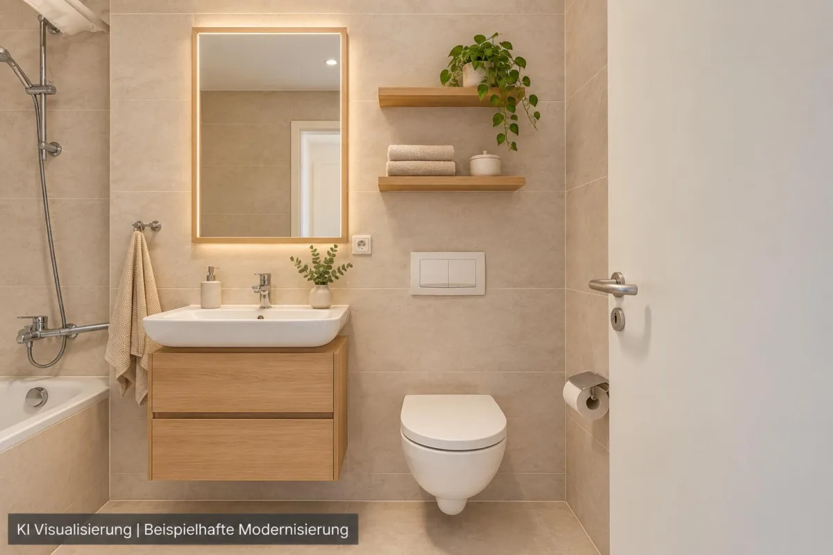 Wohnzimmer KI modifiziert