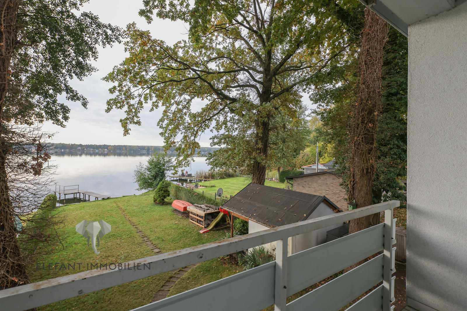 Blick vom Balkon